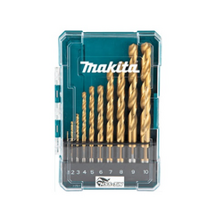Bộ mũi khoan kim loại HSS-TIN Makita D-72849 (10 chi tiết)