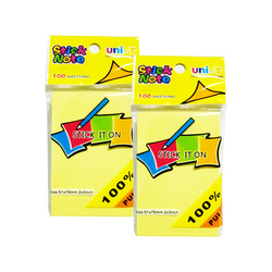 Giấy note vàng 3x2 UniT (100 tờ/ xấp)