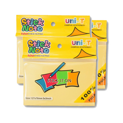 3x5 UniT yellow note paper (100 sheets/pack)