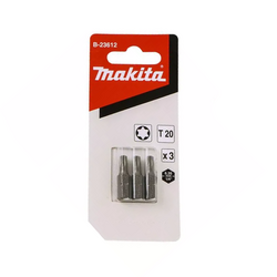 T 20-25mm screwdriver bit set MAKITA B-23612 3 pieces