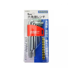 Bộ lục giác thường ngắn 9 chi tiết Asahi AXS0910