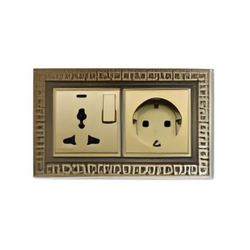 European socket ABE PLACE P1B-CA yellow