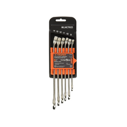 TRUPER JC-6M-E Open End Wrench Set (6 pieces)