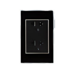 ABE CRYSTAL C1D-DT black telephone jack