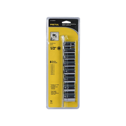 PRETUL JD-1/2X9MM-P socket set (8 heads)