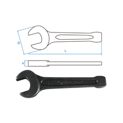 Kingtony 10A0-70 70mm Open End Wrench