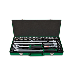 Toptul GCAD2511 1/2inch Hexagon Socket Set (25 pieces)