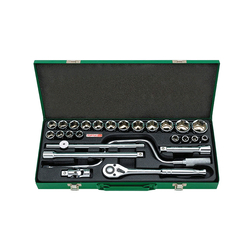 Toptul GCAD2604 1/2inch Hexagon Socket Set (25 pieces)