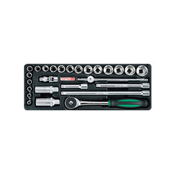 Bộ tuýp vặn bu lông 3/8inch Toptul GCAT2606 (26 chi tiết)
