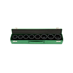 Toptul GDAD0805 3/4inch hex socket set (8 pieces) black
