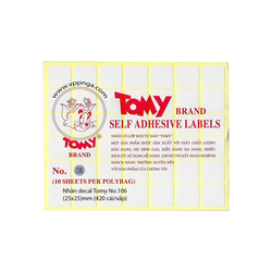 Decal A4 Tomy (10 tờ/ xấp)