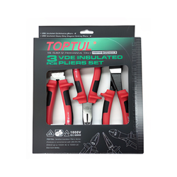 Toptul GAAE0308 1000V insulated pliers set (3 pieces)