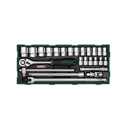 Toptul GTB25040 1/2inch socket set (25 pieces)