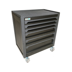 NAM RACK N0RD6 6-compartment tool cabinet, black