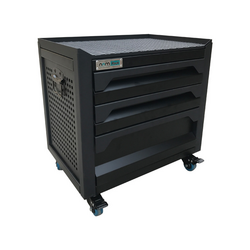 NAM RACK F0RD3 3-compartment tool cabinet, black and white