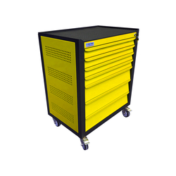 7-compartment tool cabinet with 1 drawer NAM RACK N1T1RD7B yellow