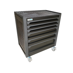 NAM RACK N0T1RD6 6-compartment tool cabinet, black