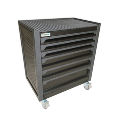 NAM RACK N0T1RD6 6-compartment tool cabinet, blue-gray