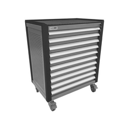 10-compartment tool cabinet NAM RACK N0RD10 gray