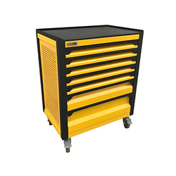 NAM RACK N0T1RD7 7-compartment tool cabinet, yellow