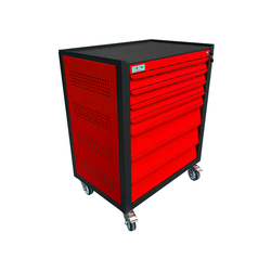 7-compartment tool cabinet with 1 drawer NAM RACK N1T1RD7B red