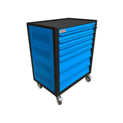 7-compartment tool cabinet with 1 drawer NAM RACK N1T1RD7B blue-gray