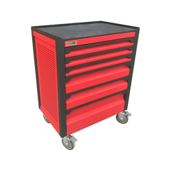 6-compartment tool cabinet with 1 drawer NAM RACK N1T1RD6 red