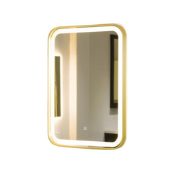 Gương đèn led cảm ứng 60x80cm Cotto AMH11B02- GOLDEN mạ titan vàng