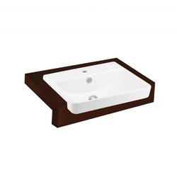 Chậu lavabo bán âm bàn Cotto C022607 (550x450x168mm)
