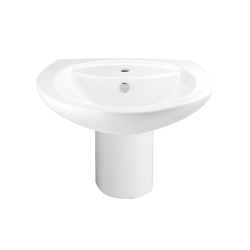 Chậu lavabo chân ngắn Cotto C0107/C420 (185x300x295mm)