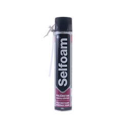 Keo bọt nở 750ml Selsil PU Selfoam màu hồng nhạt