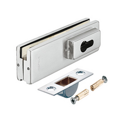Hafele 981.00.401 polished stainless steel glass clamp lock