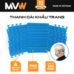 Combo 10 thanh cài khẩu trang 160x20mm MVW-TM-01