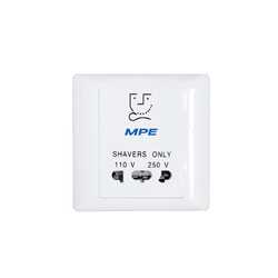 Ổ cắm cạo râu 110/250V vuông 1.200W-220V AC MPE B727