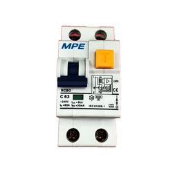 2p Overload and Leakage Current Protection Circuit Breaker, In 63A MPE RCB0-30/263 Leakage Current 30mA