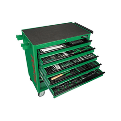 Toptul GT-36001 8-compartment tool cabinet (380 pieces) blue