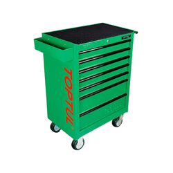 Toptul GE-20805 7-drawer tool cabinet (208 pieces) green