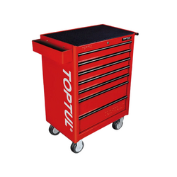 Toptul GE-26106 7-drawer tool cabinet (261 pieces) red