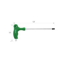 T lục giác L 1 đầu bi Toptul AGCA0415