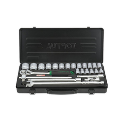 Toptul GBB25150 1/2inch hexagon socket set (25 pieces)