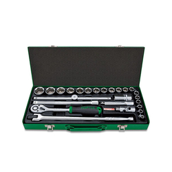 Toptul GCAD2509 1/2inch Hexagon Socket Set (25 pieces)