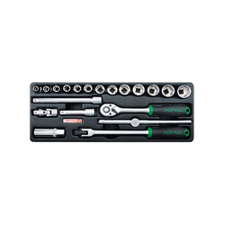 Bộ tuýp vặn ốc 1/2inch Toptul GCAT2407 (24 chi tiết)