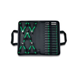 Toptul GPN-019A Screwdriver Pliers Tool Bag Set (19 pieces)