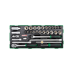 Toptul GGTB33180 socket and wrench set (33 pieces)