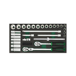 Toptul GVA3002 3/8inch hexagon socket set (30 pieces)