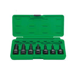Toptul GDAI0702 1/2 inch black hexagon socket set (7 pieces)