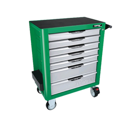 Toptul GE-26117 7-drawer tool cabinet (261 pieces) green