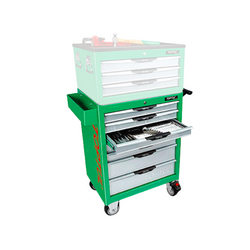 Toptul GCAJ0014 7-drawer tool cabinet (229 pieces) blue