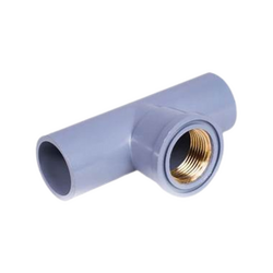 Tê Bình Minh ren trong PVC 21 dày (PN15)