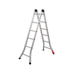 Advindeq B2-125 12-step automatic locking 2-section folding ladder